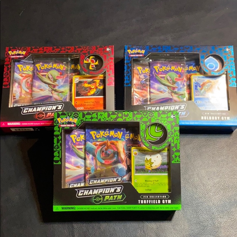 Champions Path pin collection set of three